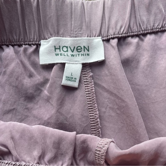 Haven Well Within Mauve Sleep Shorts Size L EUC - Picture 3 of 4
